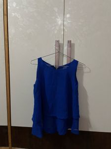 Blue Sleeveless Top