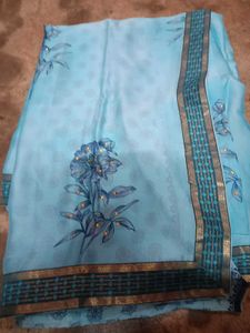 Party Wear Fancy Printed Saree Blouse