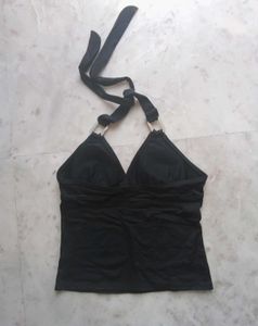 Y2k Halter Neck Bralette Tie Up Top.