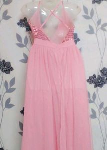 Pink Sequin Maxi Dress