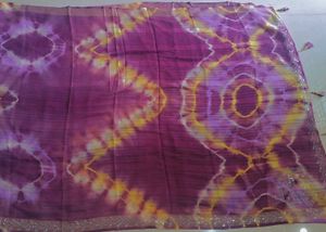 Elegant Tie-Dye Saree