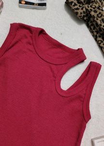 Shouler Cut Fitted Top
