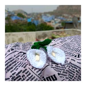 Crochet Lily Flower Keychain