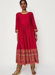 Women Printed Kurta with Jacket