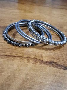 Silver Bangle Set