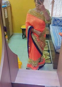 🧡 Net Georgette Saree