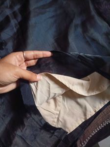 Black Organza Shirt With Inner