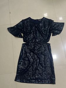 Sassafras Sequins body Cutout Dress