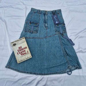 Y2K Retro  Mid Length Skirt