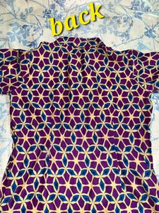 Blue Highneck Kurti
