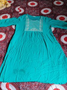 Max Teal Color Kurti