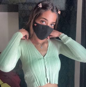 Mint Green Cropped Cardigan