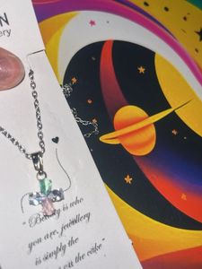 Charming Stone Cross Necklace