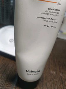 Minimalist SPF 50 Sunscreen
