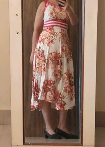 Myntra A-line Dress.. Sleeveless... Floral Print..
