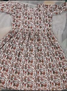 Patterned Fit & Flare Dress
