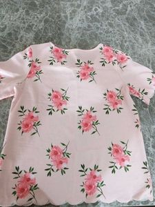 Floral Print Pink Top