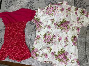 Girls One Shirt And Top.Combo