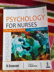 Psycology Bok For Nurses By Jaypee Brothers
