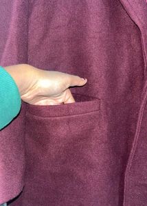 Burgundy Overcoat - Stylish &amp; Warm 42 and 44