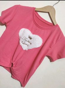 Pink Top Fashion Queen For Heart 8- 10 Year Girl