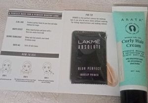 Lakme Primer &amp; Arata Curly Hair Cream
