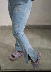 Floral Denim Jeans