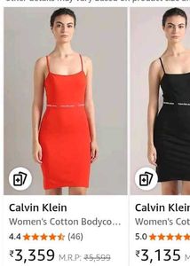 Red Calvin Klein Dress