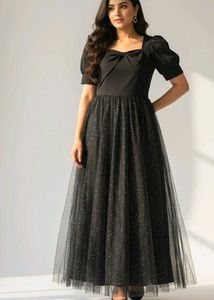 Elegant Black Midi Dress
