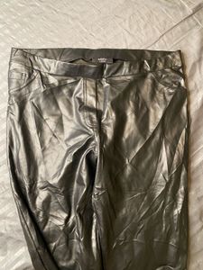 glossy leather bottoms
