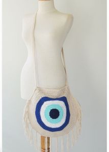 Evil Eye Crochet Bag