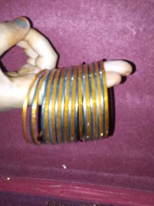Orange and Grey Bangles