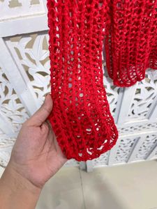 Cherry Breeze Open Knit Top C
