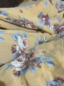 Yellow Printed Georgette