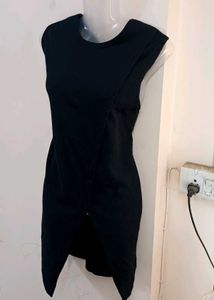 Blck Sleeveless Fitted Bodycon