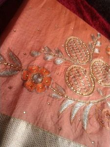 Beautiful orange saree