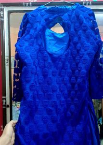 Blue Net Kurti👗