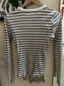 H&amp;M Ribbed Jersey Tshirt