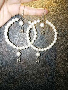 Pearl Hoop Earrings