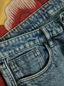 Acid Wash Wide Leg Jeans