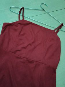 Maroon Mini Dress