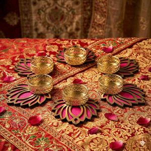 Lotus Tealight Holders (Set of 6)