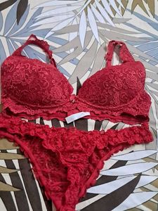Combo Of Four Imported Fabric Bra N Panty