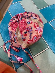 Floral Print Pouch