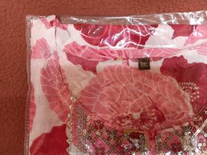 BrandNewElegant Red(Rose Shade) Floral Print Ku