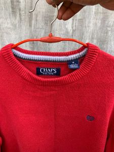 Red vintage Chaps orignal Sweater