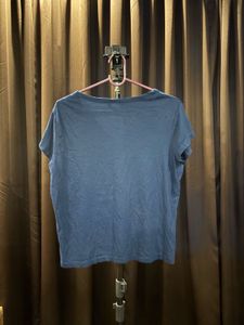 Plan C Cutout Graphic Tee - Blue