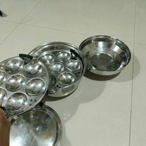 Big Sized Idli Maker With Mini And Steam Plate
