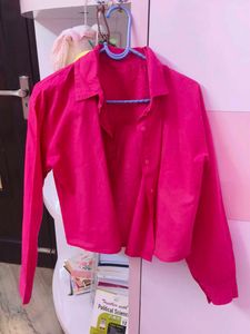 Hot Pink Button-Up Shirt