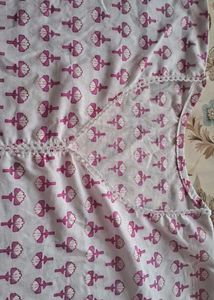 White Printed Kurti